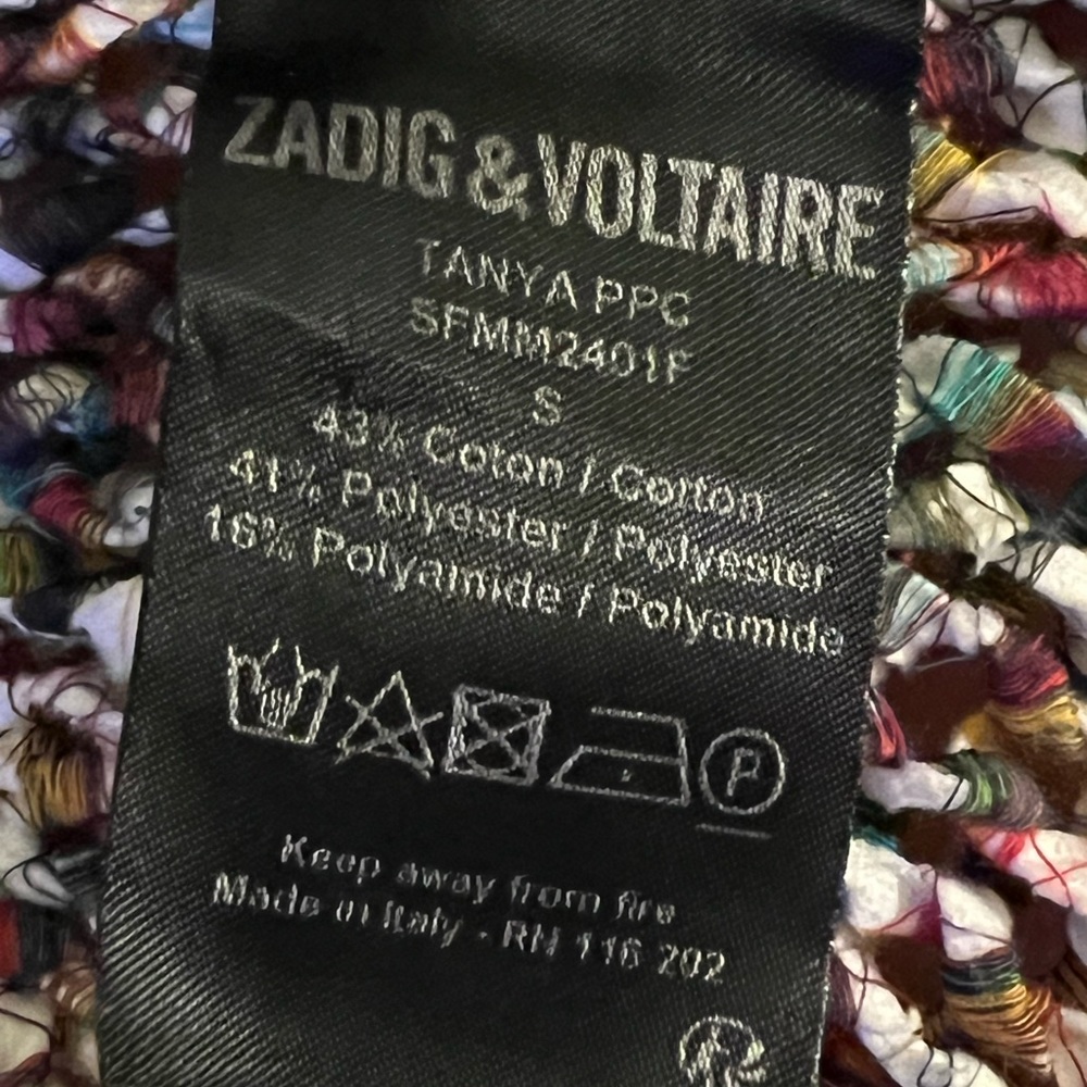 Zadig & Voltaire Oversize Multi Color Cardigan Wi… - image 8